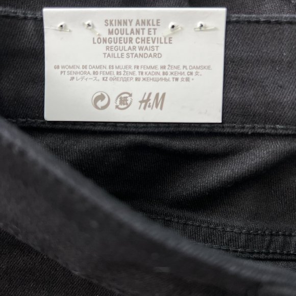 New H&M Black Skinny Ankle Jeans size 27 (bundle of three pairs) - Picture 7 of 9